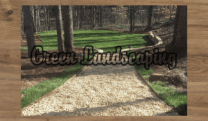 A picture of the green landscaping area.